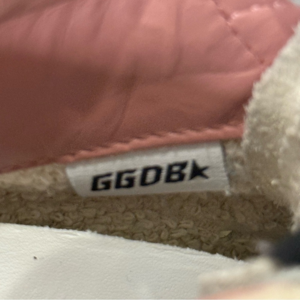 Golden Goose Mid Star Sneakers White Pink Patent Star Mid Top Size 7/37 Preppy - Picture 13 of 16